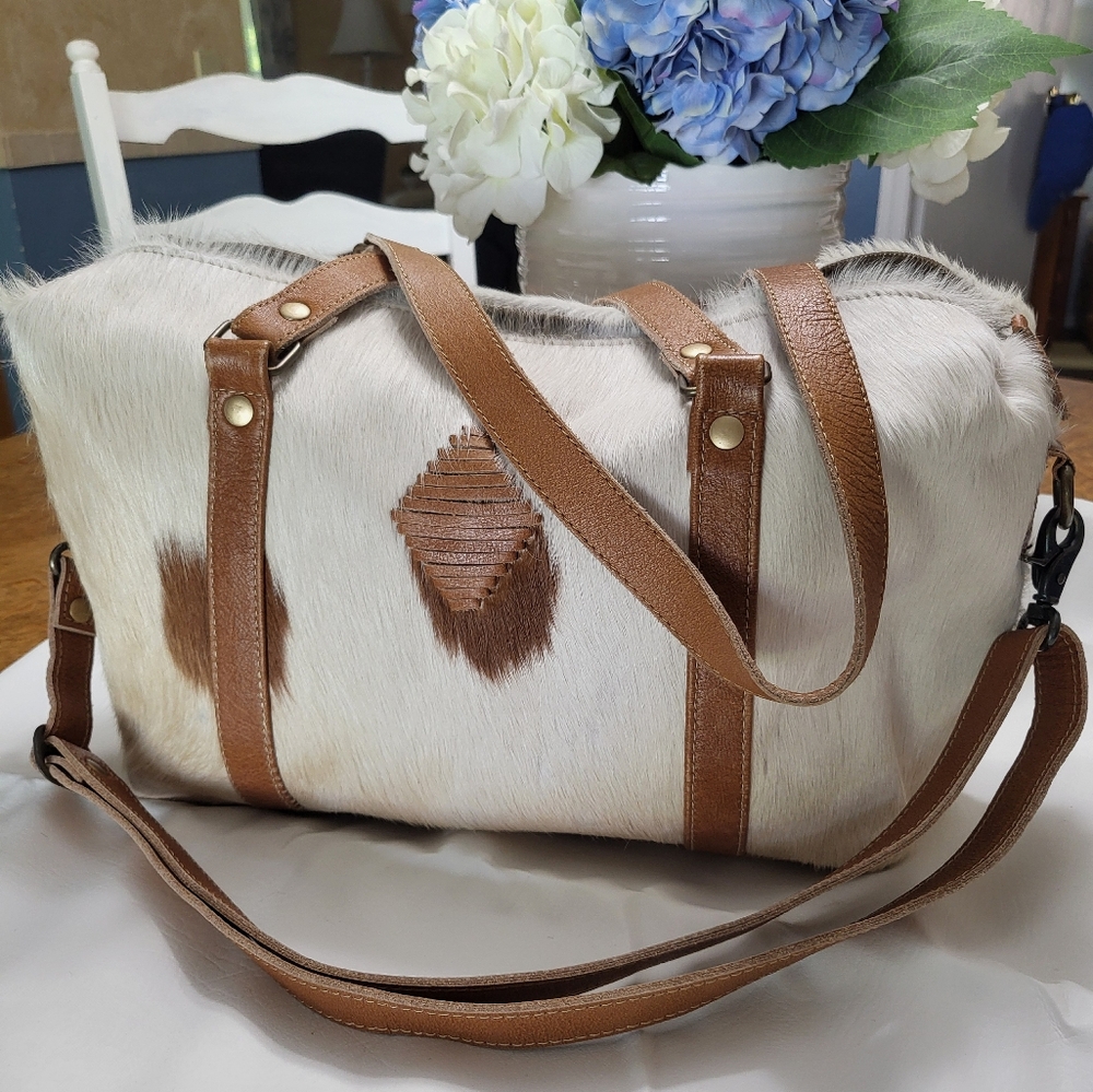 Myra Bag - faux cowhide